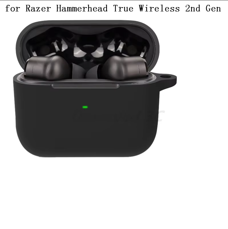 Case Compatible for Razer-Hammerhead True Wireless X/2nd Gen Earphone Bluetooth Headset Silicone Impact-resistant Cover Case: BROWN