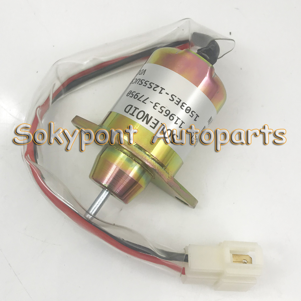 1503ES-12S5SUC5S Brandstof Uitschakeling Solenoid 12 volt voor Yan-mar Motor 119653-77950 119285-77950