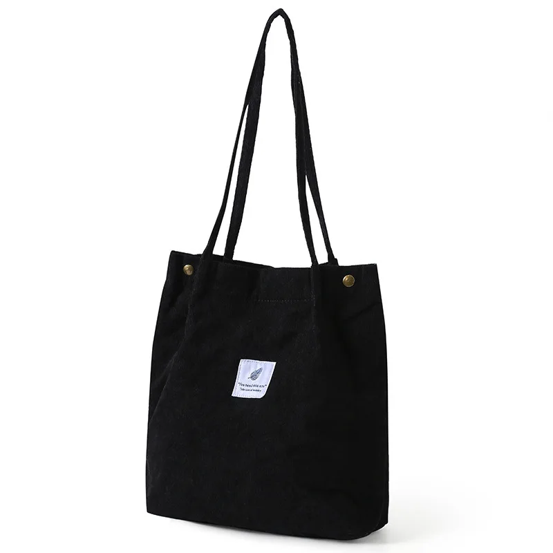 Bolso de hombro de pana Canva, bolso de mano artístico versátil transfronterizo, , portador de campus de estilo coreano: YELLOW