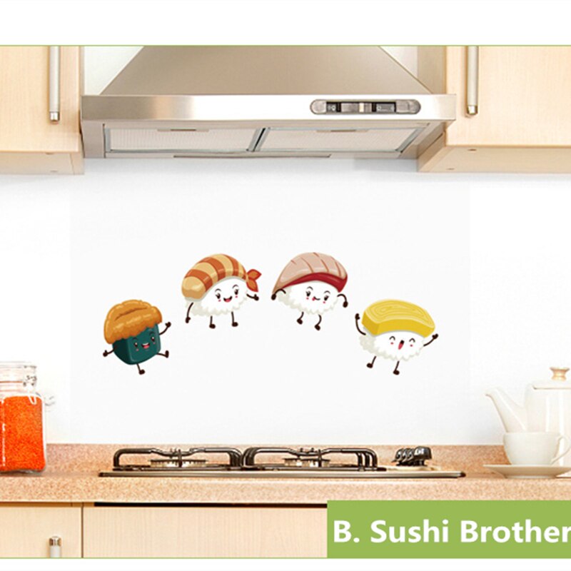 60*90cm Kitchen Wall Stickers Coffee pattern DIY Wall Art Decal Decoration Oven waterproof Wallpapers PVC Wall Decals/Adhesive