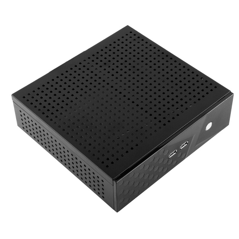 C60X Mini Computer Case Can Be Wall-Mounted USB2.0 ITX MATX Industrial Control Desktop HTPC Noise-Free Running Case: Default Title