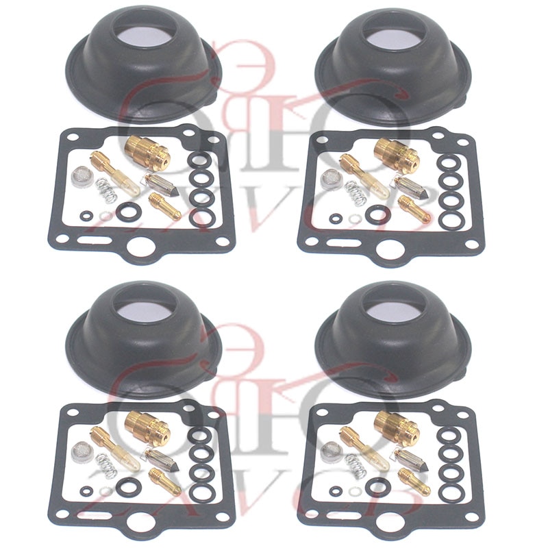 4 Set Voor XJ900F 58L 1986-1990 Xj 900 XJ900 Motorfiets Carburateur Reparatie Kit Plunger Membraan Olie Cup Float