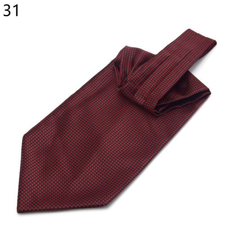 Mannen Vintage Polka Dot Wedding Formele Das Ascot Zelf Britse Stijl Gentleman Polyester Zijde Paisley Das Pak Bruiloft: 31