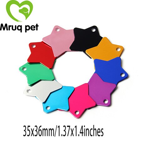 50x vælg mønstre kæledyr hund kat tomme mærker hundehalsbånd charms tilbehør aluminium navn telefon id tag hund tilbehør kæledyr forsyninger: Ta09