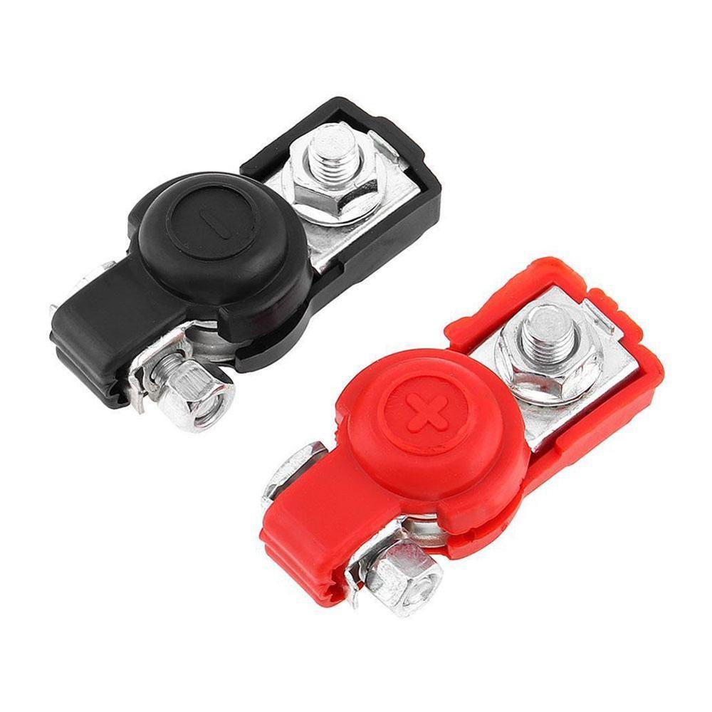 Auto Car Battery Terminal Connector Battery 1 Pair For Car Release Battery Clamps Copper Cap Terminals Quick Truck Clips Ca B1N3: Default Title