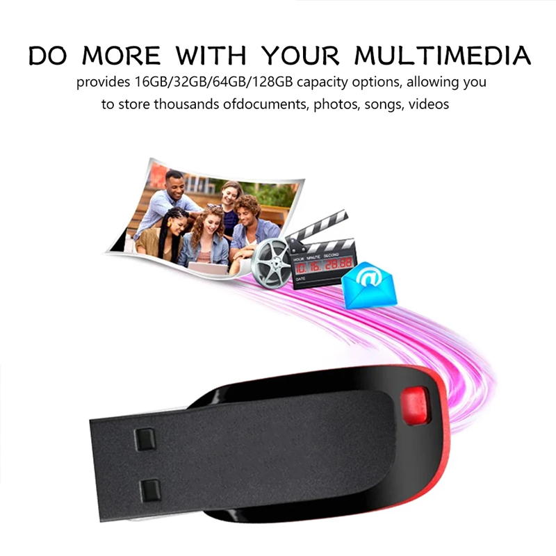 Hoge Snelheid USB 2.0 Pendrive 64GB 32GB 16GB 8GB Memoria USB Memory Stick Pen Drive USB Flash Drives Waterdichte U Disk 128GB 512GB