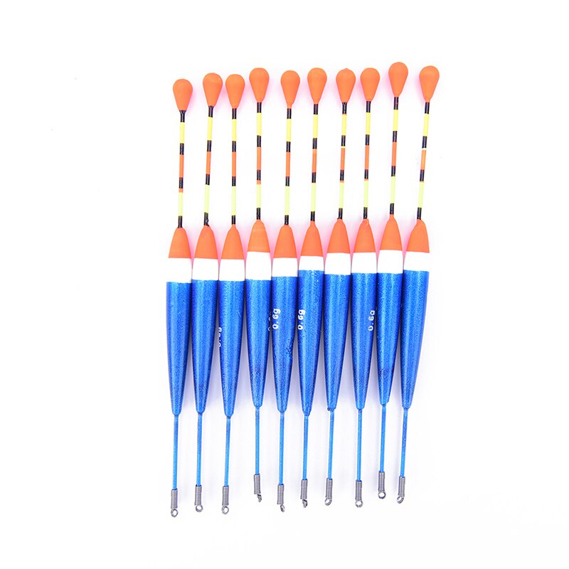 10Pcs/Lot Fishing Floats Set Buoy Bobber Fishing Light Stick Floats Fluctuate float buoy For Fishing Accessories