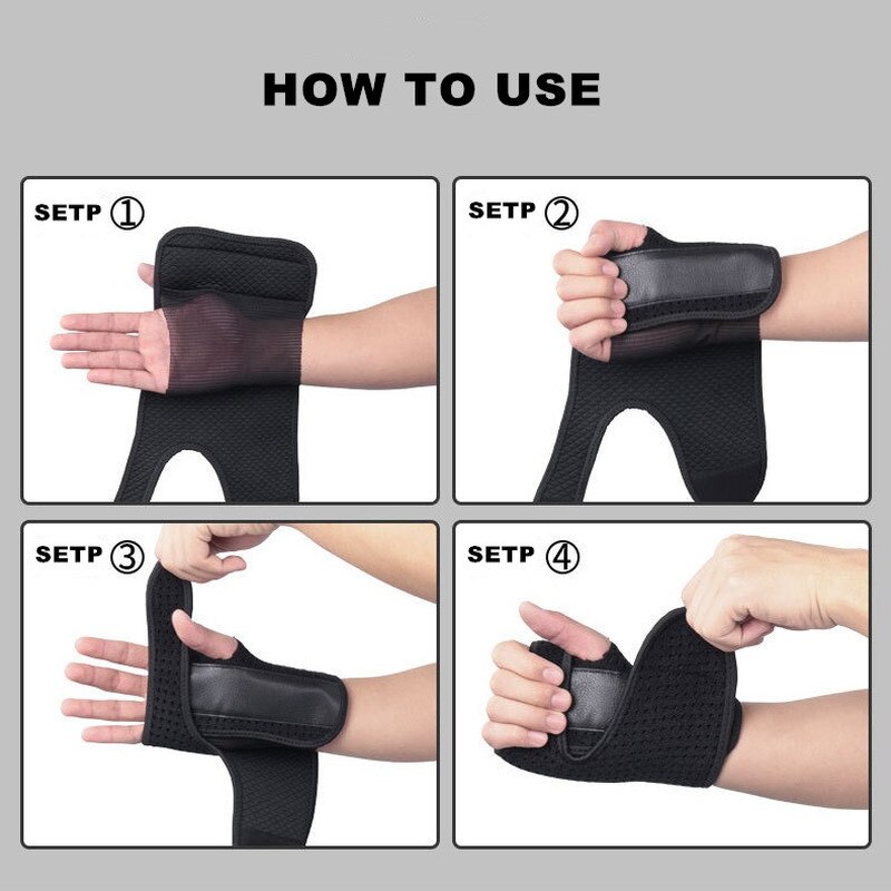 1 Piece Wrist Support Hand Support Carpal Tunnel Splint Protector Arthritis Sprains Strain Wrist Brace Band L631