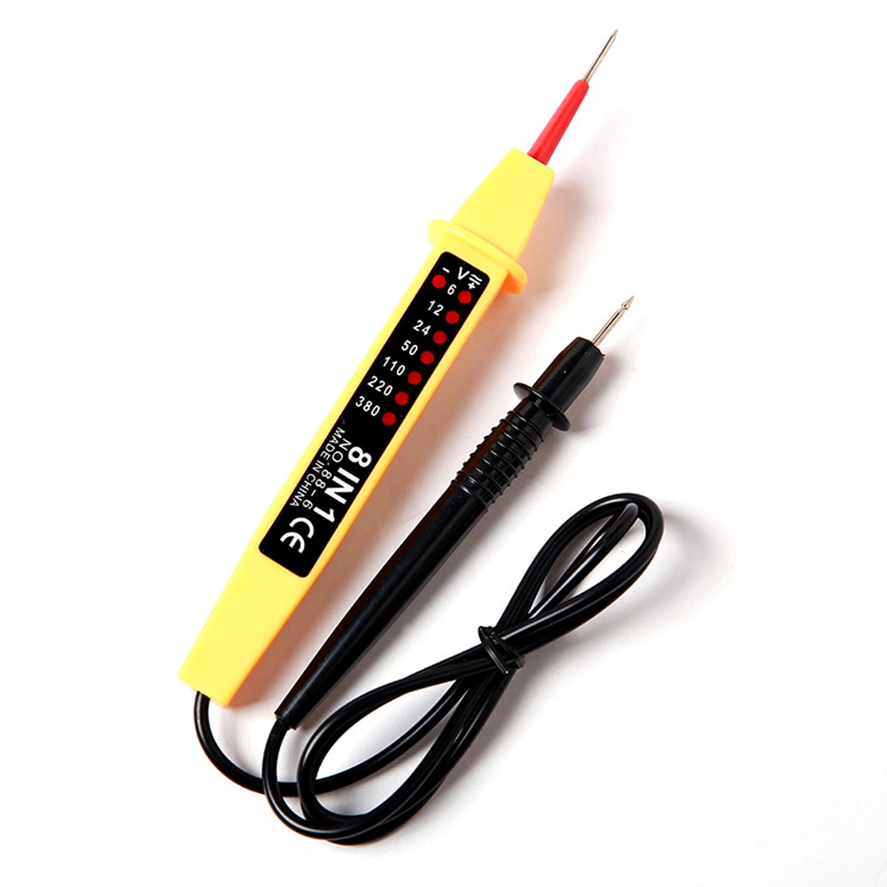 6-380V Voltage Tester 8-In-1 Polarity Current Tester AC Direct Current Voltage Tester 50-500Hz For Direct Current And AC Voltage