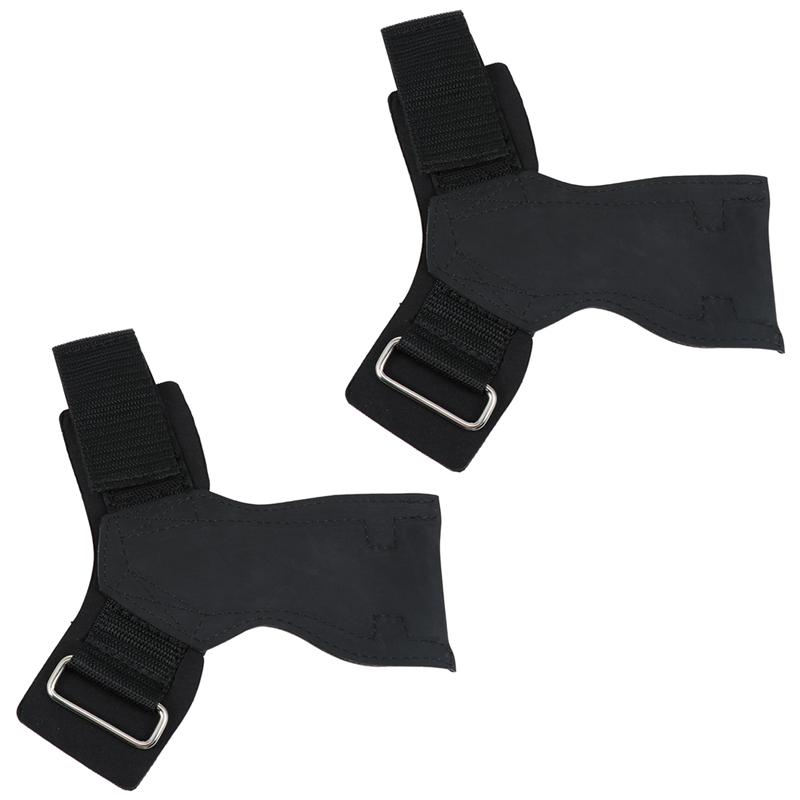 Weightlifting Palm Protecting Grip Pads Horizontal Bar Slip-proof Glove Gym Training Supplies for Women Men (Size S)