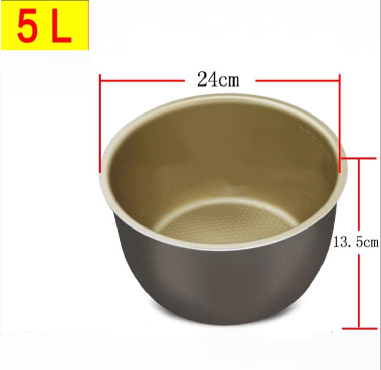 Rivestimento per fornello ad alta pressione universale addensato doppio spray cuociriso ciotola interna 2L/3L/4L/5L/6L litro rivestimento antiaderente per pentole