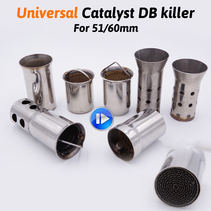 universal 51mm front end DB Killer for Motorcycle Exhaust Muffler DB killer Silencer Noise Sound Eliminator for Off road Bike