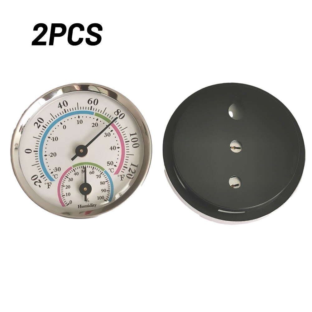 Indoor Hygrometer Thermometer Measure Mini Offices Outdoor Round Small