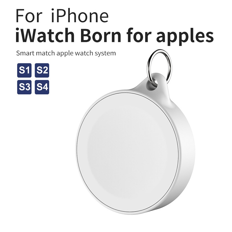 Portatile portachiavi Orologio Caricabatterie Magnetico USB senza fili di Ricarica per Mela iWatch Serie 4 3 2 1 2W senza fili Veloce caricabatterie Cavo