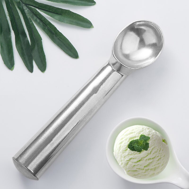 Reusable Household Ice Cream Tool Portable Aluminum Alloy Non-stick Anti-feeze Ice Cream Scoop Spoon for Home Kitchen accessory