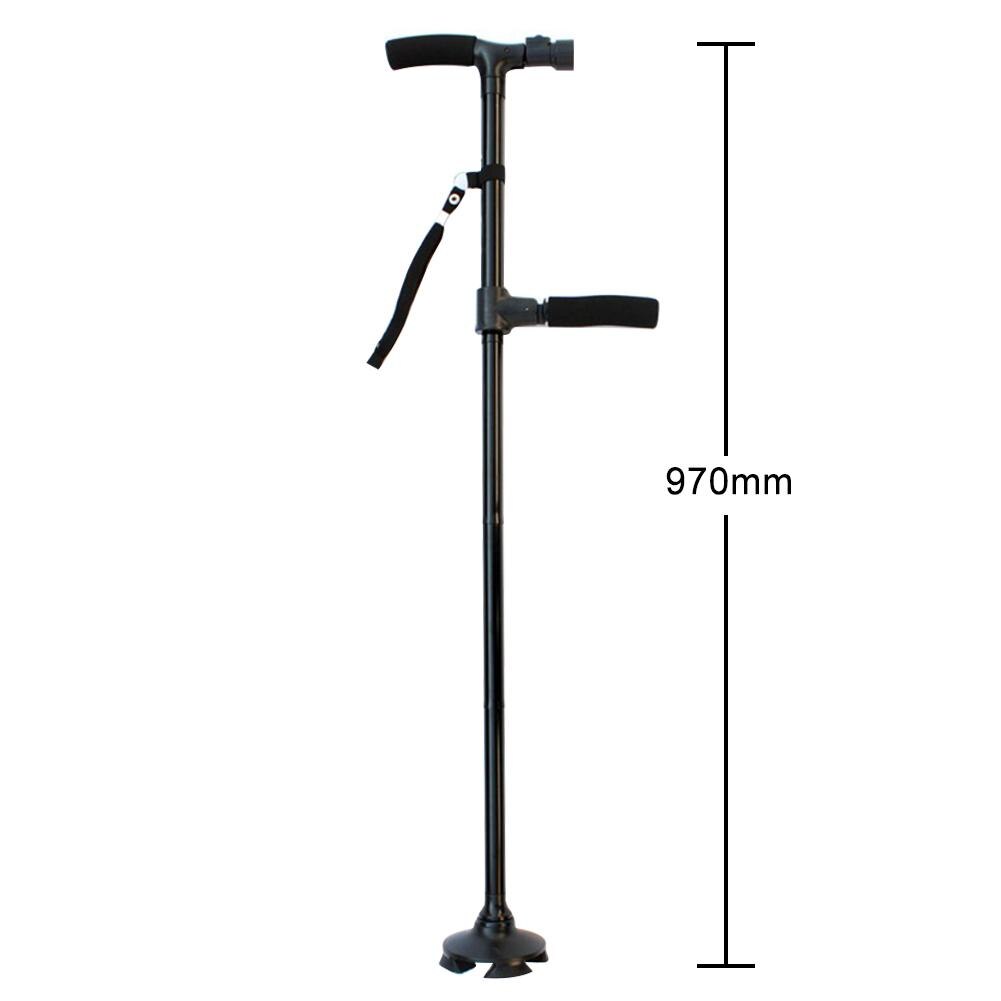 Telescopic Folding Canes Collapsible LED Light Aged Walking Sticks Poles for the Elder Crutches Lightweight Safety Walking Stick