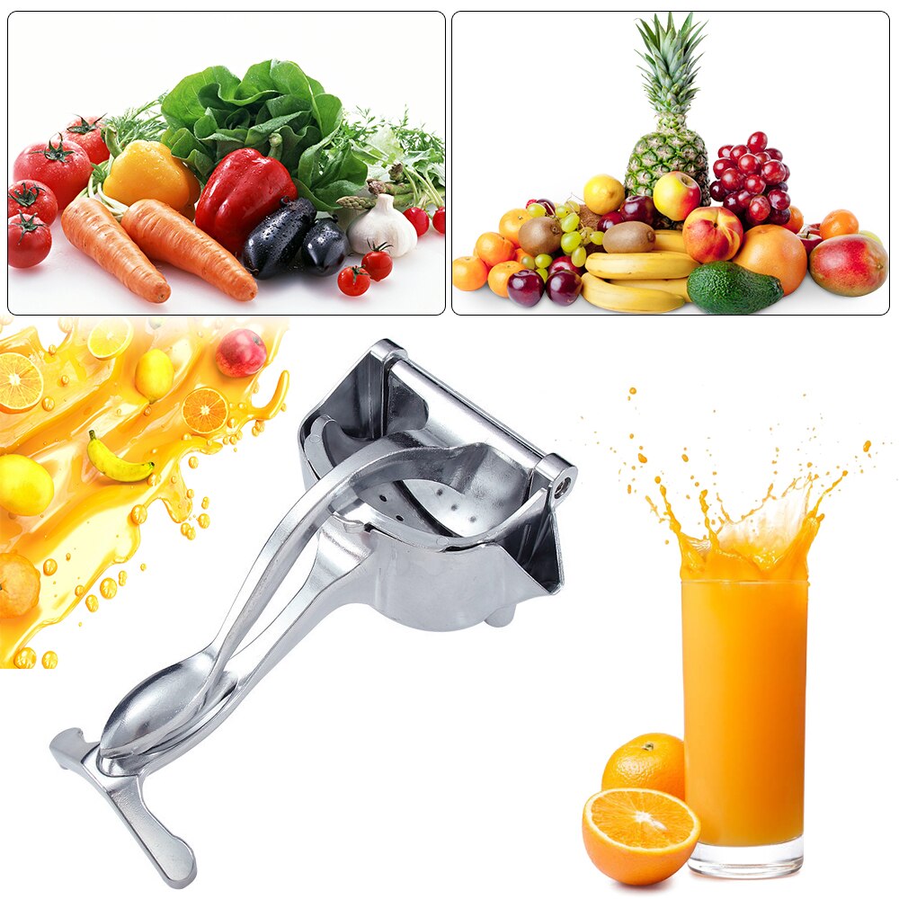 Aluminum Alloy Manual Juicer Hand Pressure Fruit Squeezer Pomegranate Orange Lemon Sugar Cane Juice Kitchen Juice Tool