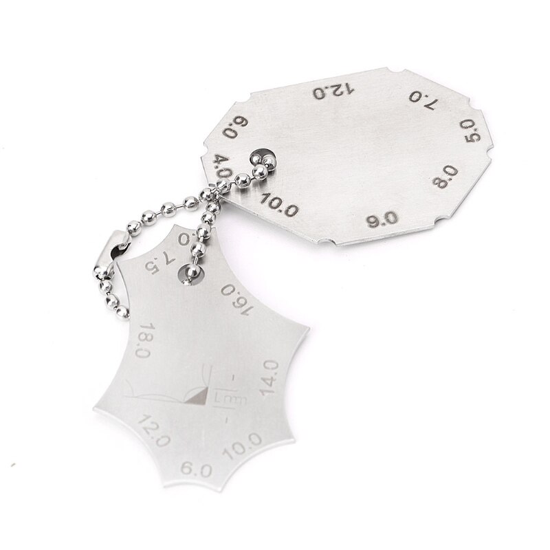 2 Pcs Welding Tools Stainless Steel Welding Gauge Inspection Weld Ulnare Ruler