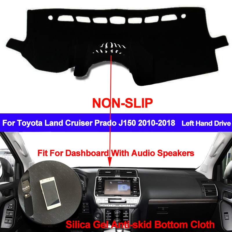 Taijs Dashboard Cover Siliconen Antislip Voor Toyota Land Cruiser Prado J150 - Dashmat Pad tapijt Antislip