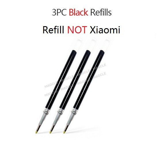 Original Xiaomi Mi Gel Pen 0.5MM Bullet Pens Writing Smooth and Light Grip with Blue Black Red Refill for School Office: Coffee