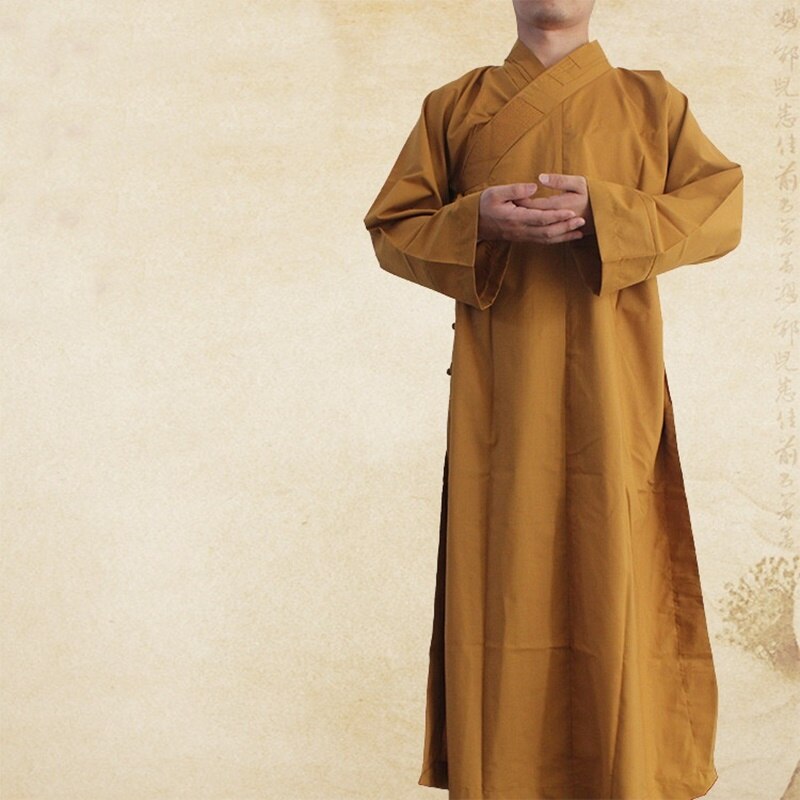 Shaolin monk clothing uniform buddhist monk robes clothing zen clothing for men TA514: 1 / XS