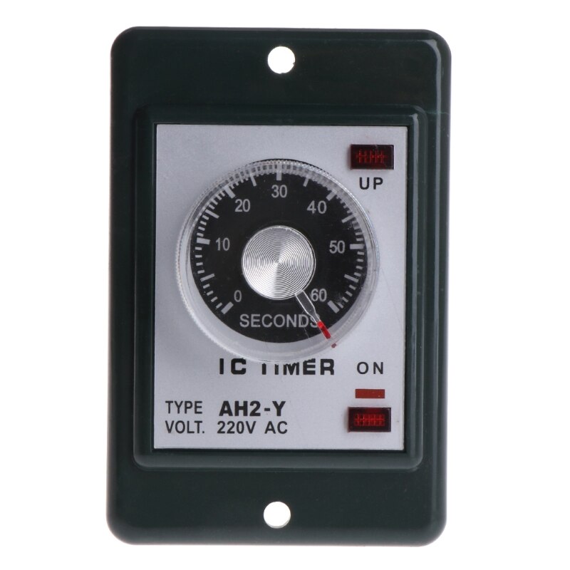 0-60 seconds/minutes Power On Delay Timer Time relay w socket base AC 220V AH2-Y -M20