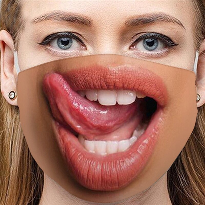 18 tipos adultos Anti-polvo Arena de escape protector solar divertido cara boca tapas bufanda transpirable ciclismo caras protección Mondkapjes Wasbaar: H