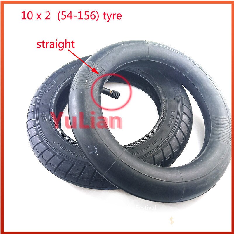 Pneus intérieurs et extérieurs pneumatiques épaissis 10x2(54-152) roues de pneu pour Scooter électrique de vélo pour enfants