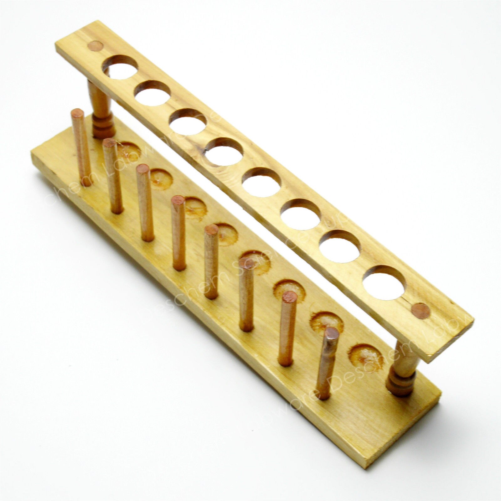 8-Holes,20mm,Wooden Lab Test Tube Rack Holder,Laboratory Support Burette Stand