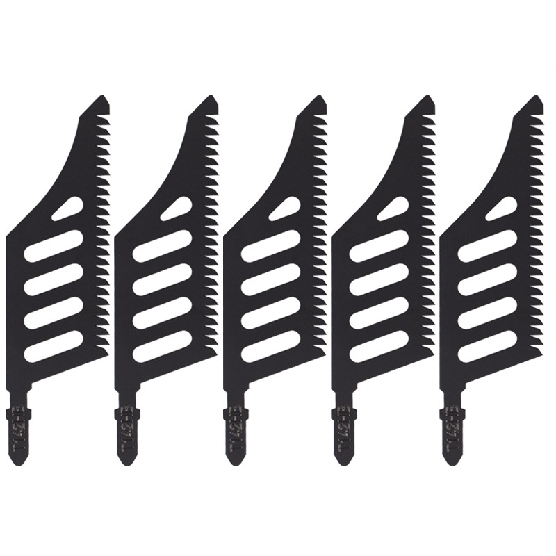 Jigsaw Blade Extra Long Heavy Duty Scroll Saw Blades T-Shank Fine Coarse Teeth for Wood Aluminum Tight Spaces Woodworking Tools: Beige