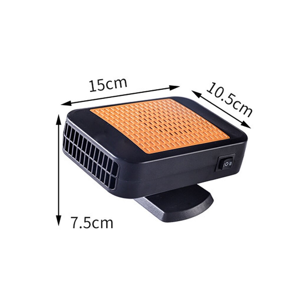 Car Heater 12V 24V Portable Electric Car Heater 2 Speed Heating Fan Windshield Defrosting Fan Car Lighter Demister Defroster