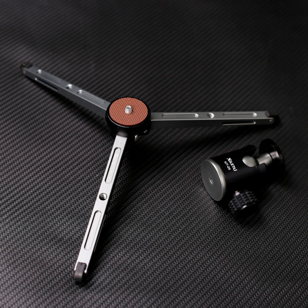 Ulanzi Xiletu Mini Aluminium Statief Monopod Flexibele Camera Houder W 360 ° Gedraaid Balhoofd Voor Canon Nikon Sony Dslr camera