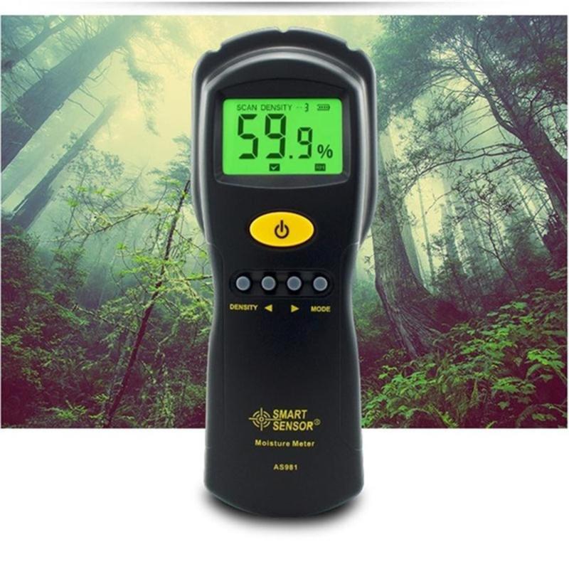 Digital Hygrometer Moisture Meter Non-contact Wood Moisture Meter Wood/Cardboard Lumber/Concrete Buildings Humidity Detector