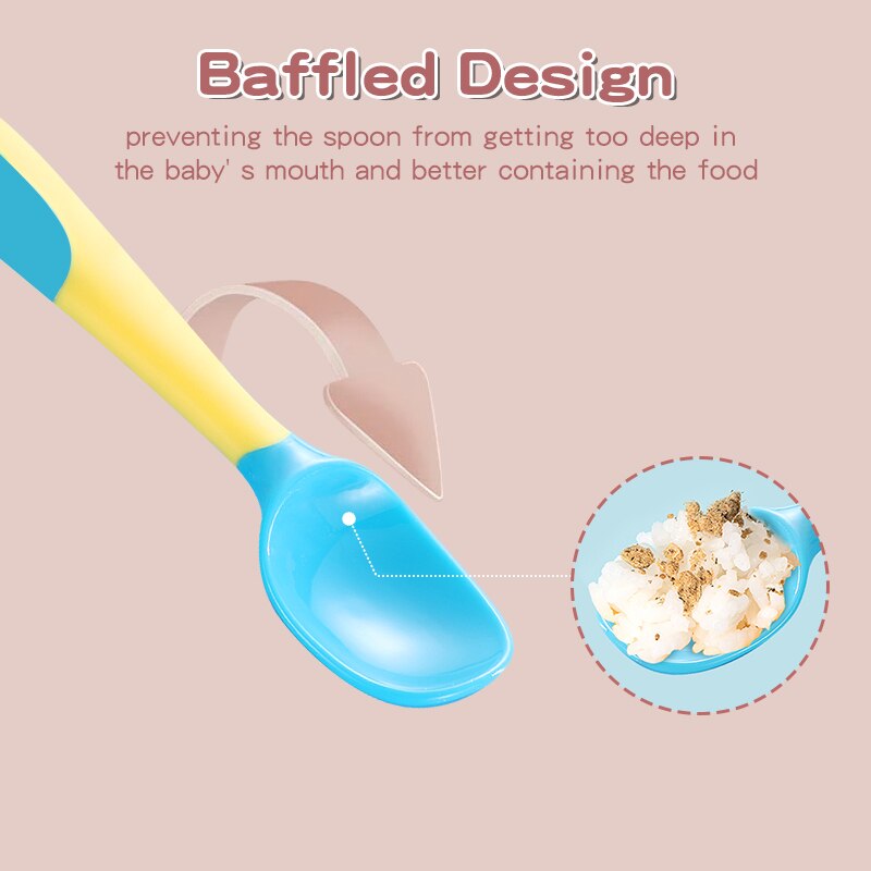 Baby Gadgets Tableware Set Children Utensil With Storage Box Toddler Dinnerware Cutlery Cartoon Infant Food Feeding Spoon Fork