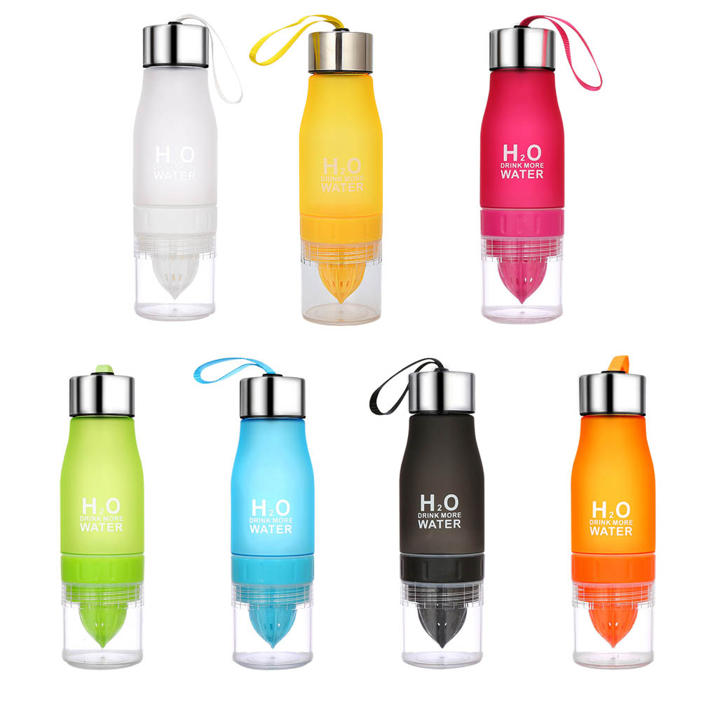 650ml vattenflaska plast frukt infusionsflaska infusionsanordning dryck utomhussport camping bergsklättring juice citron bärbar