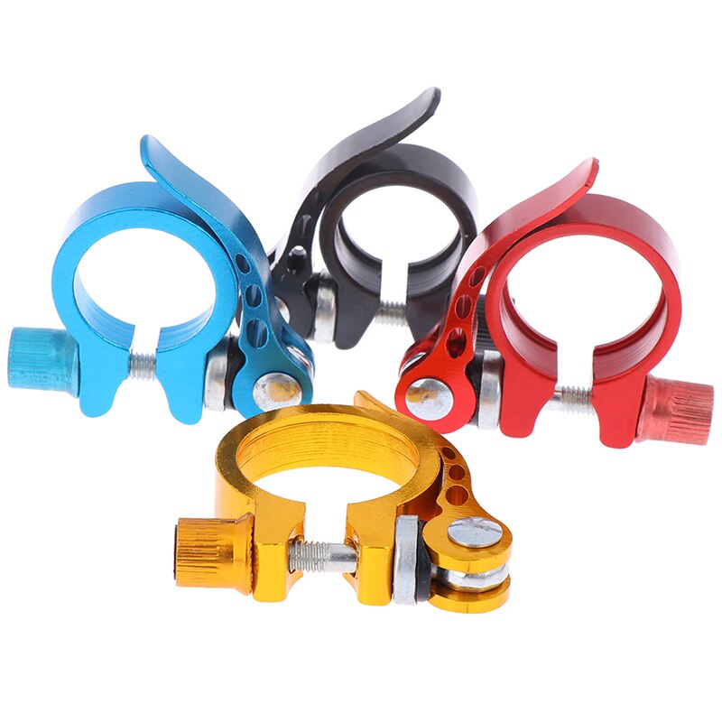 NEUE 25,4-34,9mm Aluminium Bike Fahrrad Sattelstütze Clamp Quick Release Sitz Post