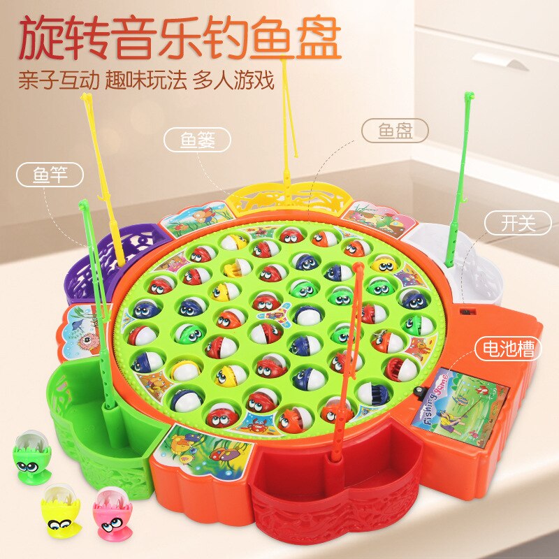 Spaß Angeln Spiel Elektrische Rotierende Magnetische Magnet Angeln Spielzeug Kind Pädagogisches Spielzeug spiele für jungen und mädchen spielzeug für freundlicher