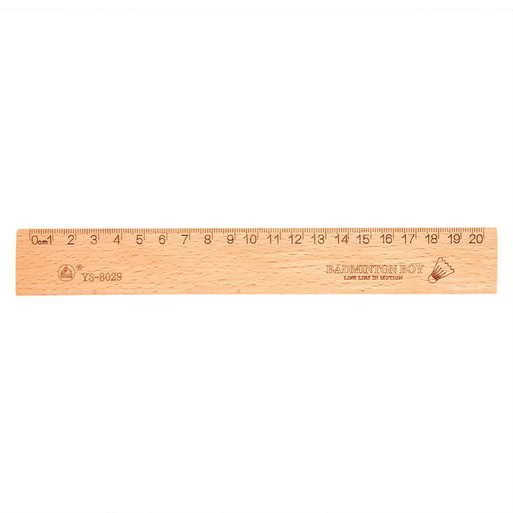 1PC Simple 15cm 18cm 20cm Wooden Ruler Metric Rule Precision Double Sided Measuring Tool Learning School Supplies Stationery