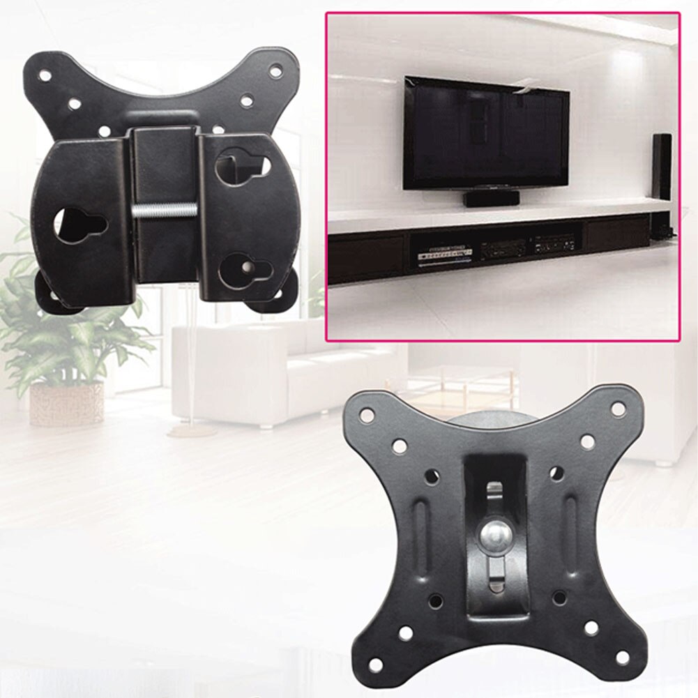 TV Bracket Living Room 12-26inch Hanging Home Stable Monitor Stand Tilt Swivel Wall Mount Universal Adjustable Steel