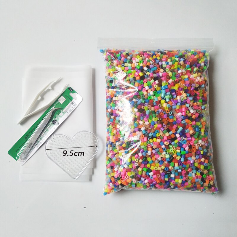 500g 8000 stücke 5mm Hama Perlen (1 Vorlage + 3 IronPaper + 2 Pinzette) Mini Hama Sicherung Perlen Diy freundlicher Pädagogisches Spielzeug: 4