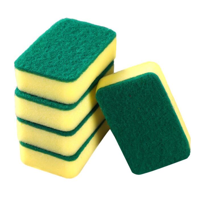 Dispensador de jabón líquido de plástico para cocina, soporte para estropajo, caja de esponjas con dispensador de jabón, limpieza para utensilios de cocina: 5pcs Sponge