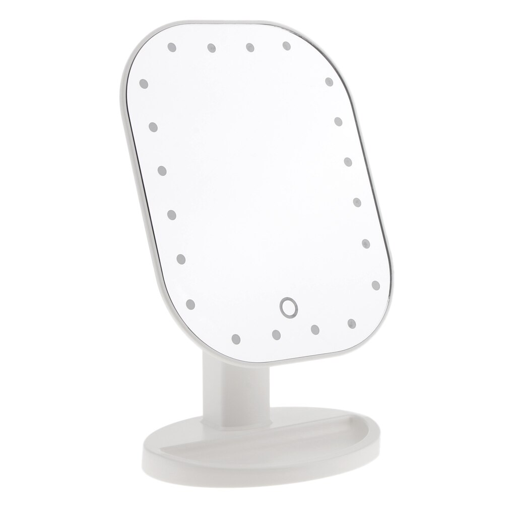 Pro Led Lighted Makeup Mirror /Tabletop Mirror -180° Rotation With 20 Lights &amp; Detachable