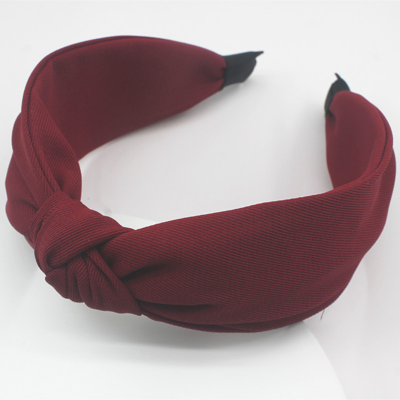 Minimalistische dameshoofdbanden Effen keperstof Geknoopte haarbanden voor dames Meisjes Casual winkelen Reizen Hoofddekselaccessoires