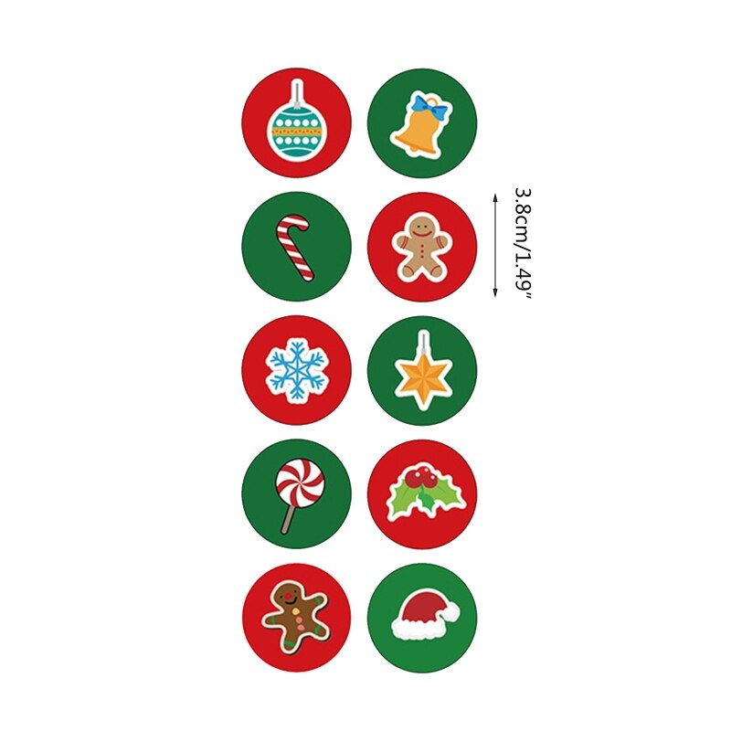 500pcs Merry Christmas Handmade Stickers Baking Bo... – Grandado