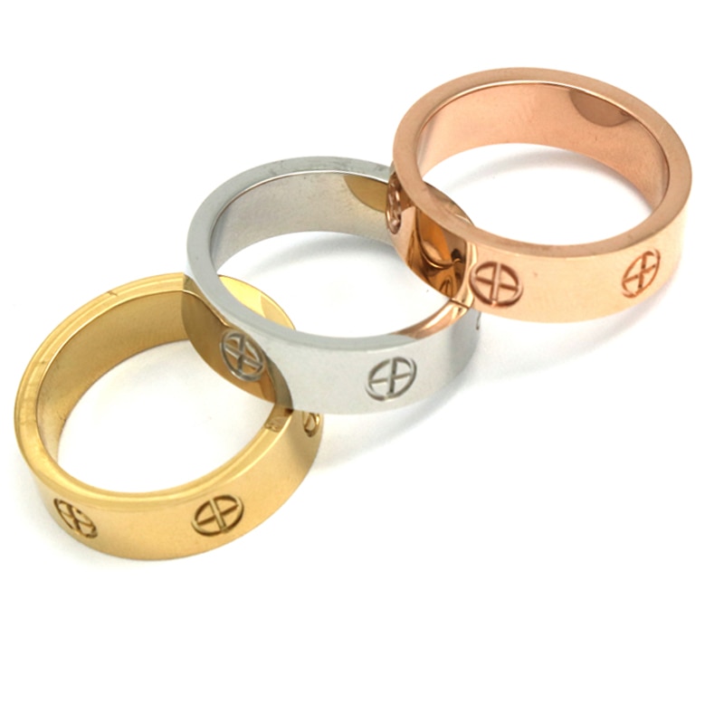 PZ Edelstahl oben frauen männer Schmuck liebe ringe luxus hochzeit Schmuckstück paar liebhaber ringe