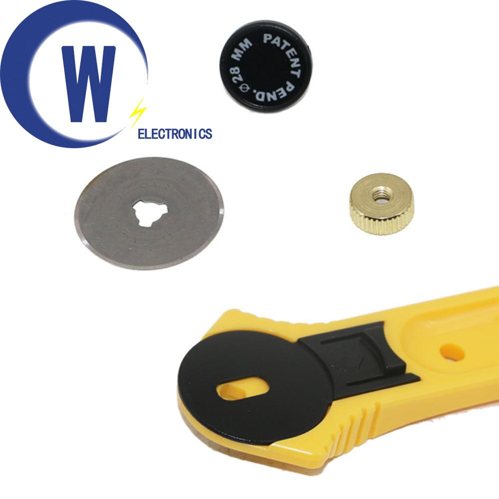 28mm Rotary Cutter Leather Craft Fabric Cutter Sewing Quilting Safety Tool