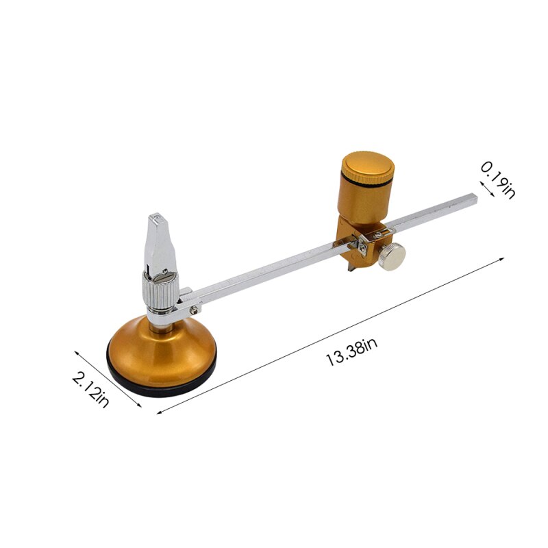60Cm/23.6 Inch Cirkel Glassnijder Tool Heavy Duty Circulaire Glassnijder Kompassen Type Industriële Grade Glas Cirkel snijden: B