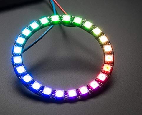 8 16 24 60 bits  ws2812 5050 rgb led intelligent full color rgb ring ontwikkelbord voor arduino  dc 5v: 24 led-ringen