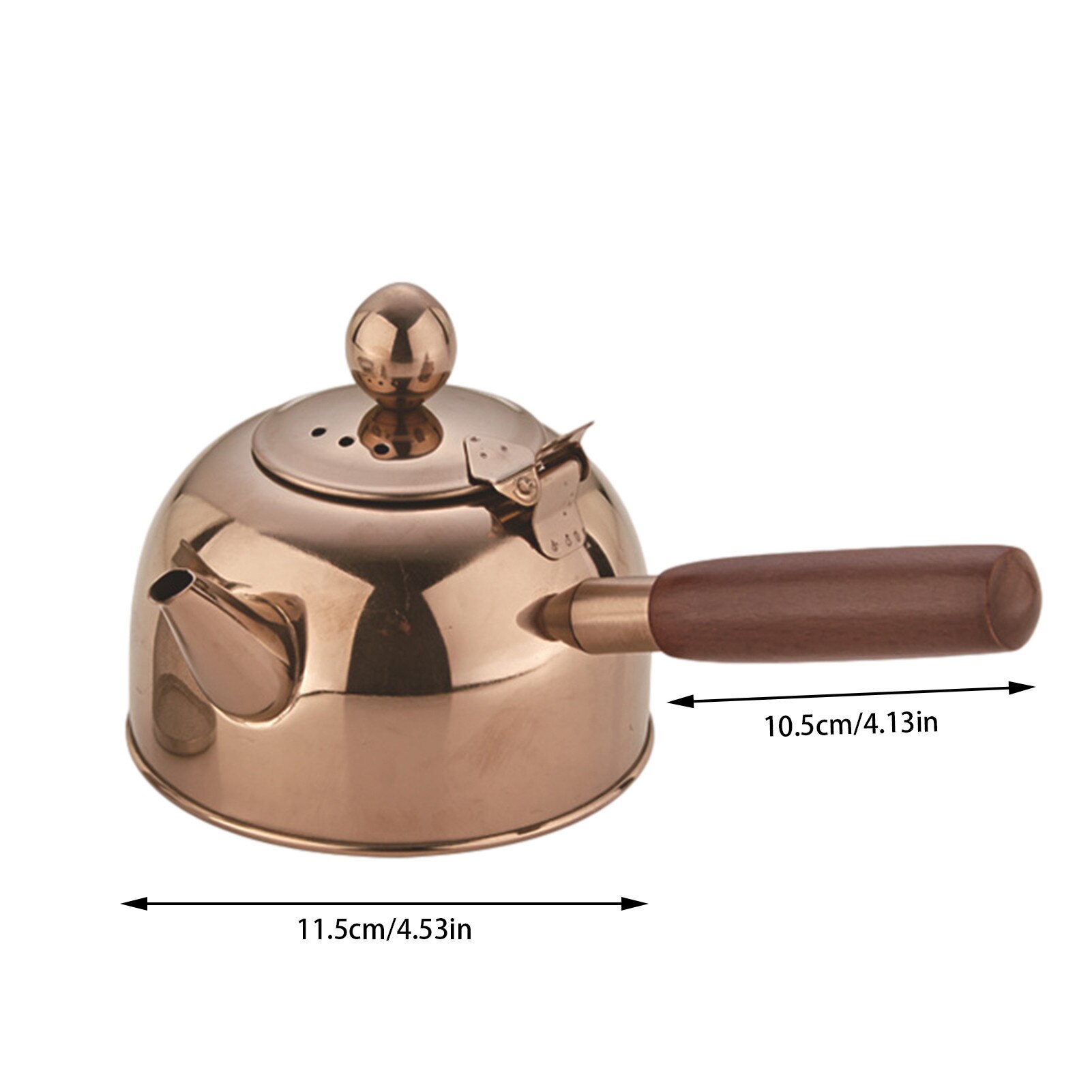 304 Stainless Steel Kung Fu Tea Kettle Induction Cooker Flat Bottom Pot Suitable For Water Coffee Tea Brewing