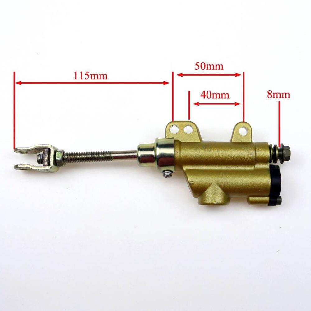8mm Hydraulic Master Rear Brake Master Cylinder 110 125cc Pit Dirt Bike Quad ATV